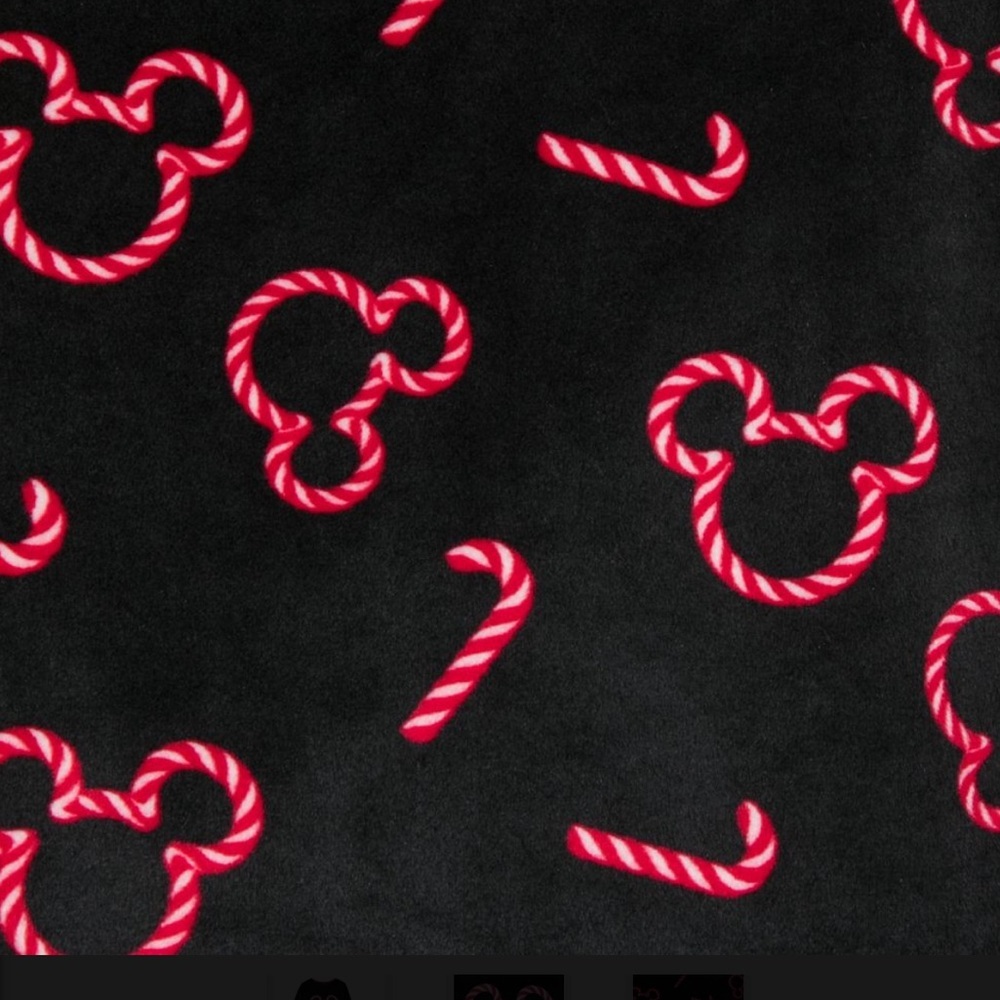 Disney Ladies Pajama Set - Holiday Mickey Peppermint Candy Cane - Picture 10 of 12